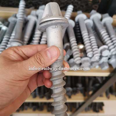 Ss35 rail sleeper screw spike