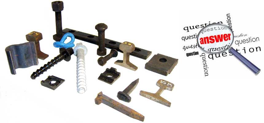 answer to question of railway fasteners