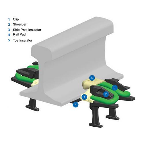 fast clip rail fastening system