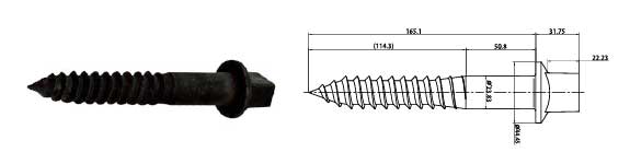 High tension screw spike