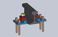 KPO clamp rail fastening system