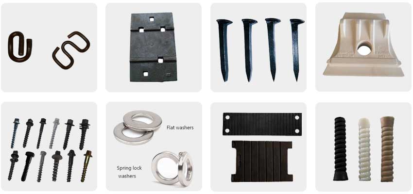 components of rail fastening system