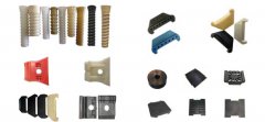 4 plastic and rubber parts of railway line