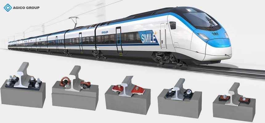 rail fastening system for high speed railway