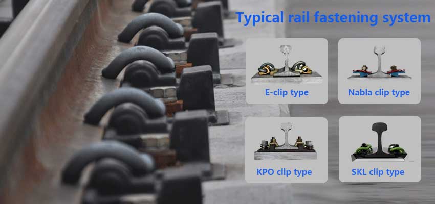 typical rail fastening system