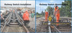 Railway switch installation and maintenance