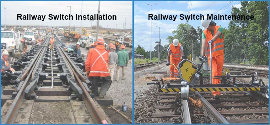rail switch installation and maintenance