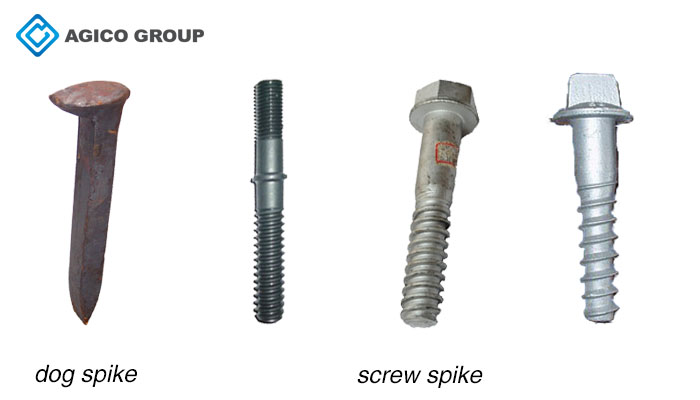 various railroad spike