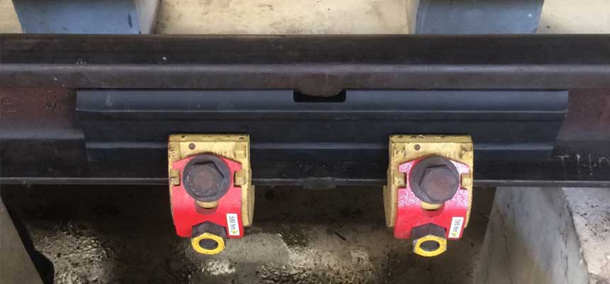 rail fsih plate with railway clamp