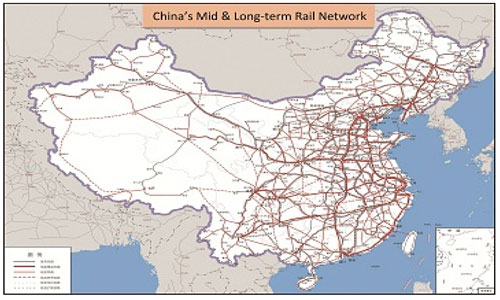 railway network of china 