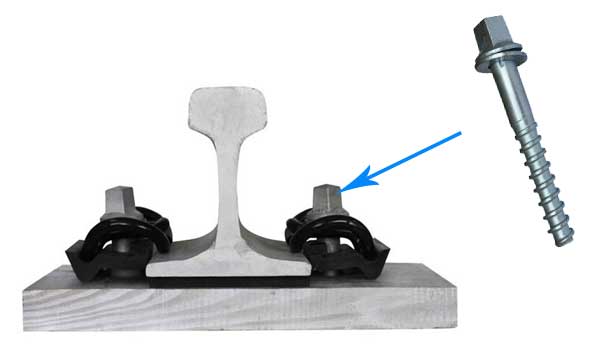 screw spike for rail fastening system