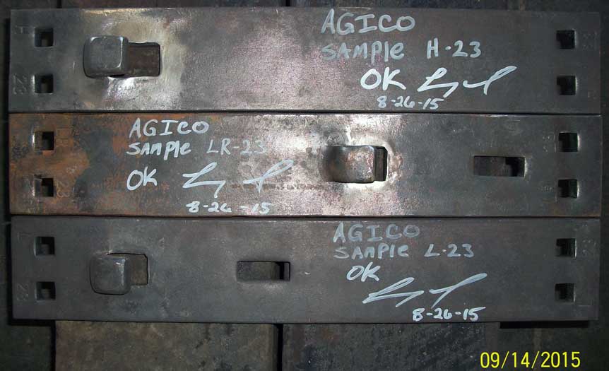agico twin tie plate samples tested ok from ATT