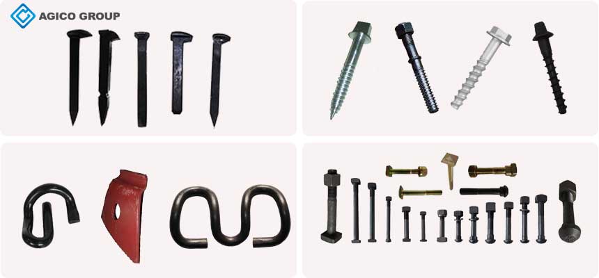 typical railroad fasteners