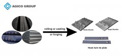 What are railroad tie plates made of?