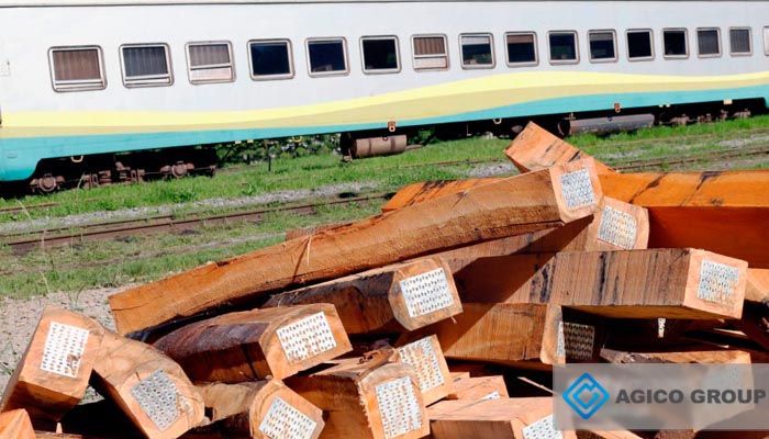 wooden railway sleeper