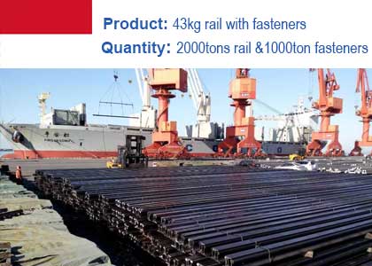 Rail with fasteners project in Indonesia