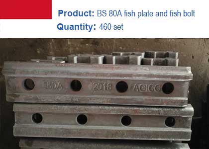 Railway fish plate project in Indonesia